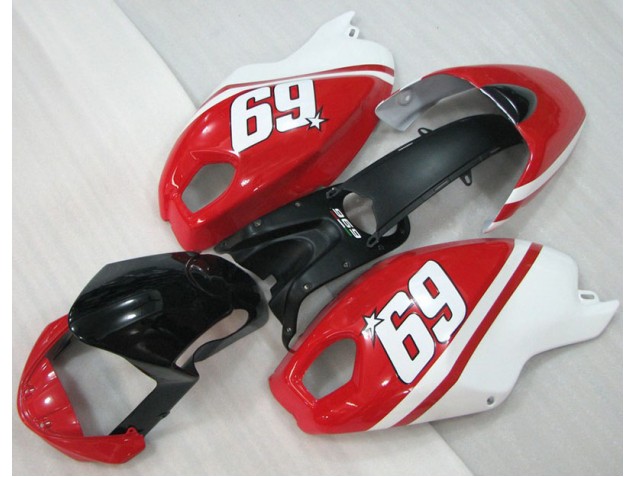 Carene Moto Ducati Monster 696 08-12 - Nero Rosso Bianco 69