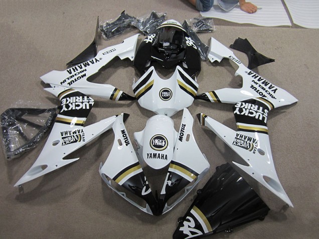 Carene Moto R1 04-06 - Nero Bianco Lucky Strike