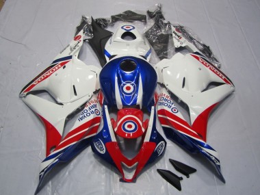 Plastica Moto CBR 600 RR 09-12 - Bianco Blu Rosso